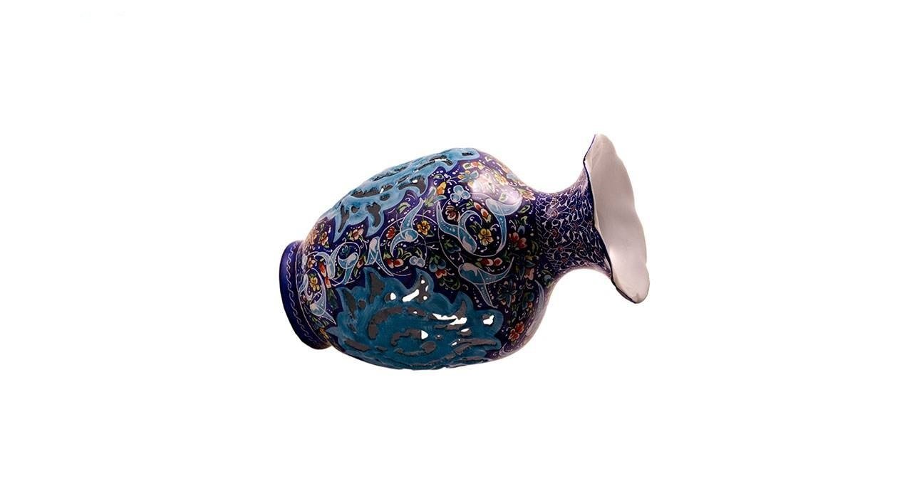 Persian Enamel Handicraft Pot 102-12-159 Design,art shop iran,buy handicrafts from iran,iran enamel,traditional art