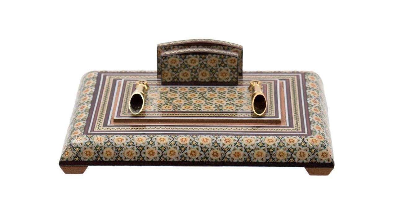 Khatam Intarsienmäppchen 101-15-23 Design, Khatam Intarsienpfeife, Khatam Intarsientopf, Persisch Khatam Intarsien, Iranisch Khatam Intarsien