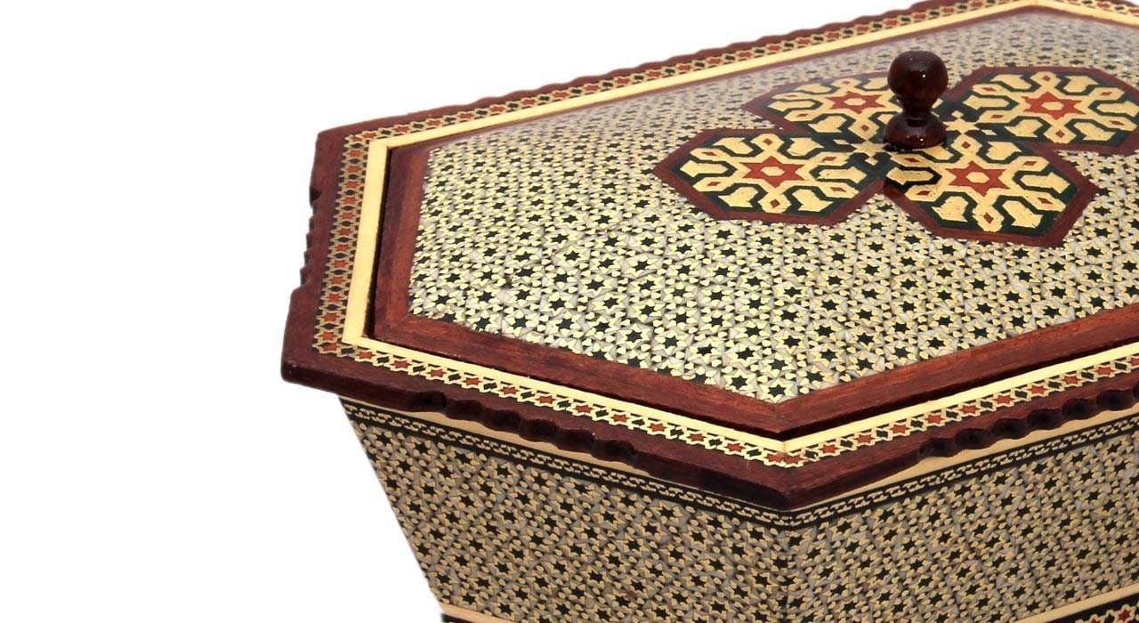 Khatam Inlaid container Model 70114-1, koszt inkrustacji khatam, inkrustowany khatam online, inkrustowani khatam sprzedawcy