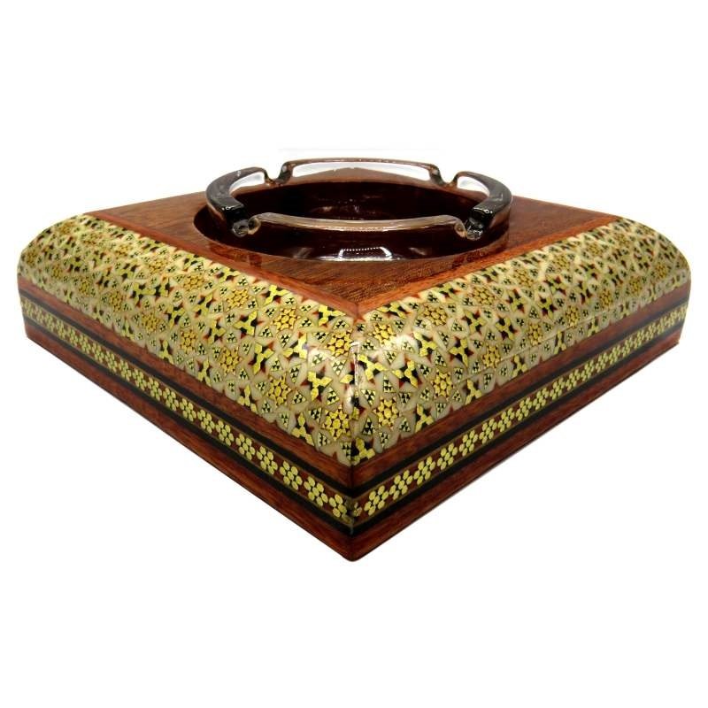 Khatam ashtray Model AM-N100,khatam handmde box,khatam handmade devorative,khatam stuff