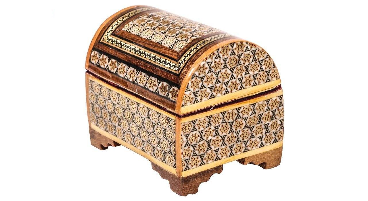 Khatam dát hộp trang sức Model 206, khatam Ba Tư, hộp khatam, đồng hồ khatam, nồi khatam