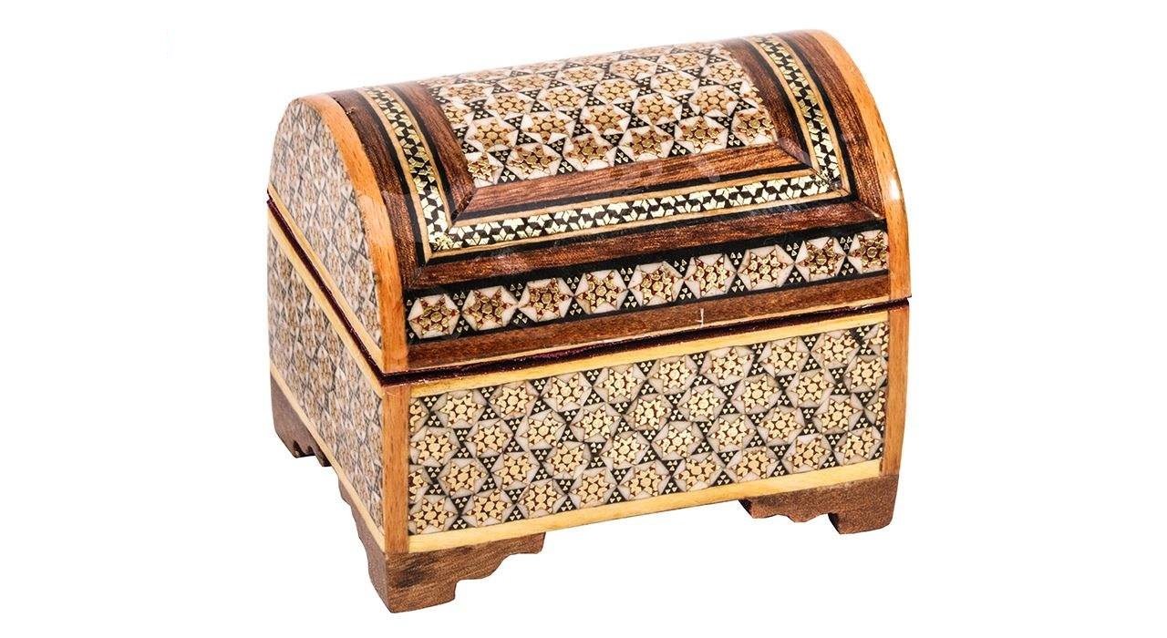 Khatam dát hộp trang sức Model 206, khatam Ba Tư, hộp khatam, đồng hồ khatam, nồi khatam