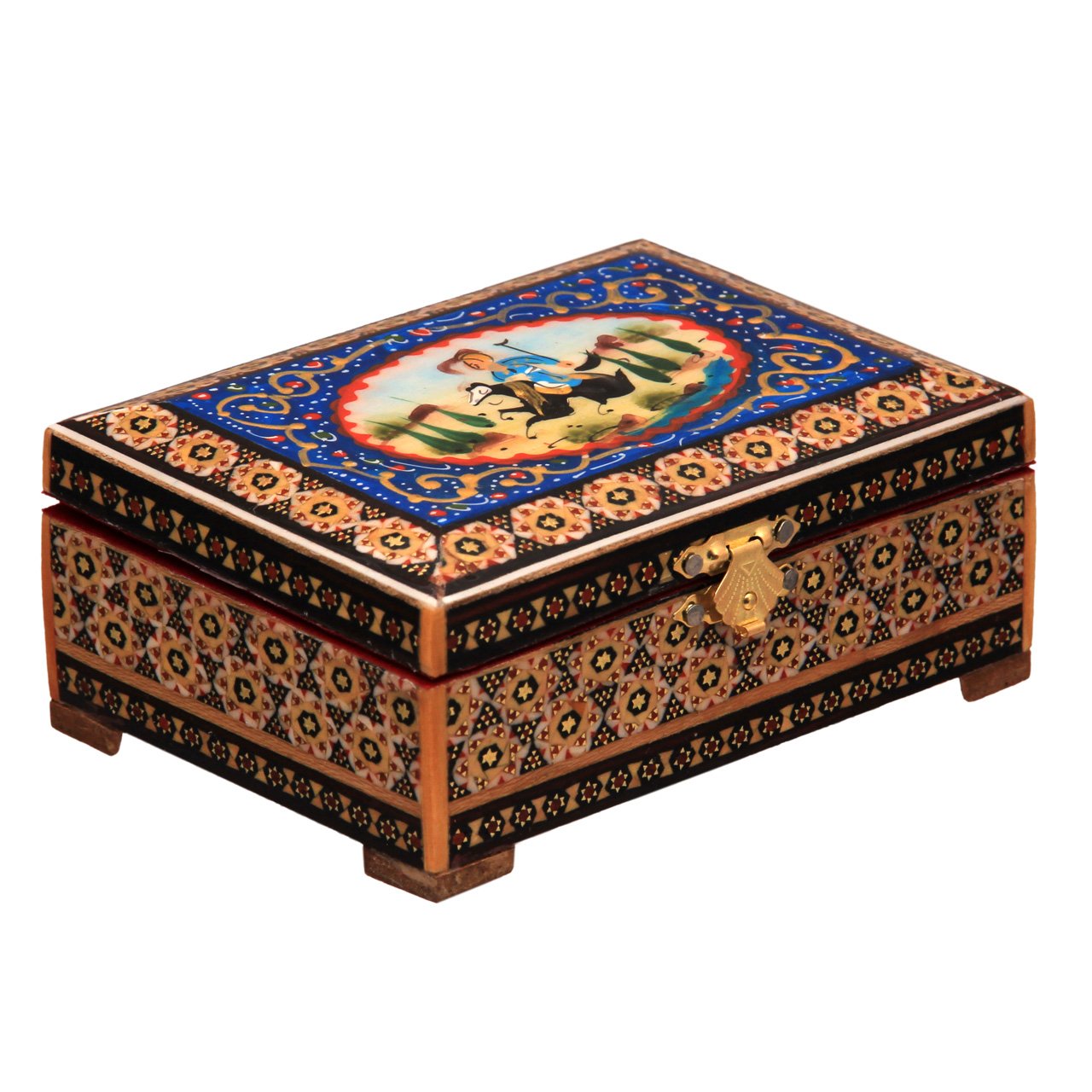 Khatam Inlaid Jewelry box Modelo 70061-7, khatam incrustado custo, khatam embutidos on-line, khatam embutidos vendedores