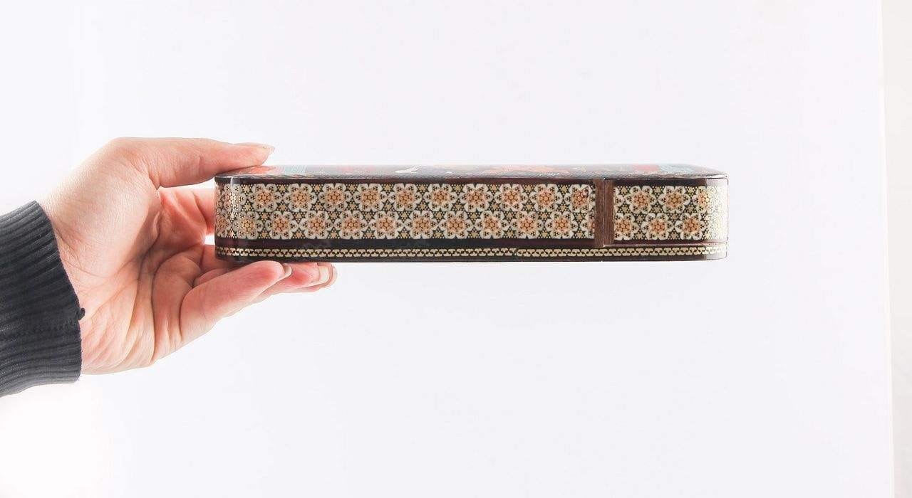 Пенал с инкрустацией Khatam Safavaian Design Model 141243, инкрустированный хатам, иранский, инкрустированный хатам, купить