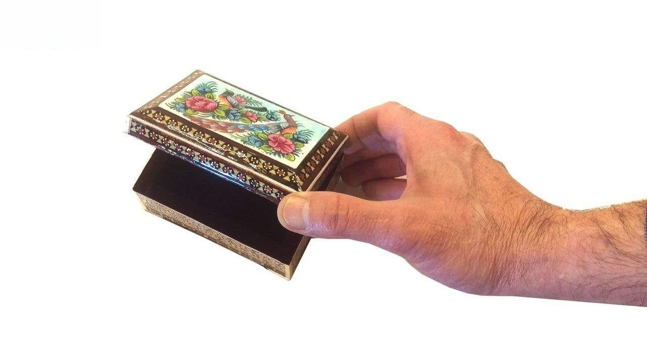 Khatam Inlaid box Gol And Parandeh Design Model 1029,suppliers khatam inlaid handmade,khatam