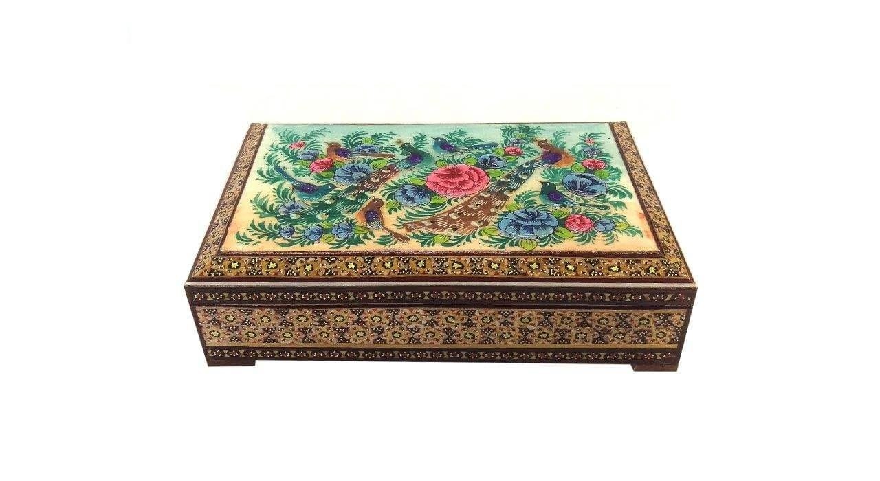 Khatam Embutidos caixa Gol E Parandeh Design Modelo 1046, iran khatam embutidos, egito khatam embutidos, comprar khatam embutidos, preço embutido khatam