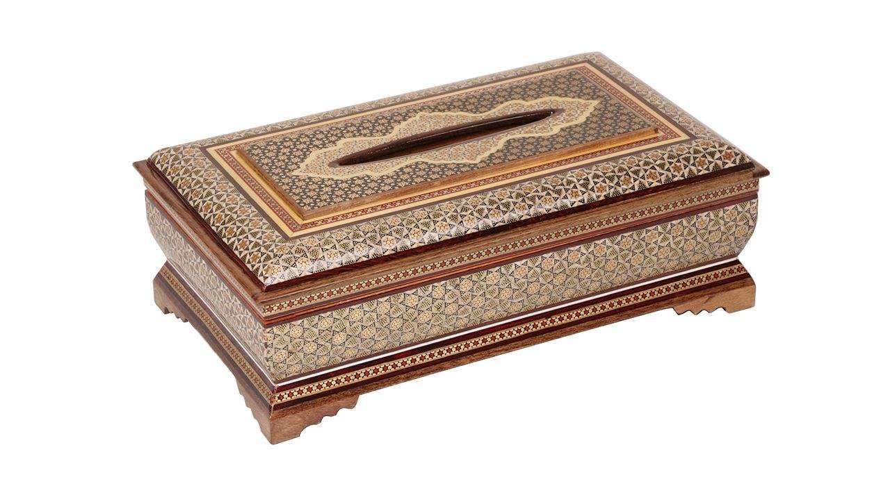 Caja de pañuelos con incrustaciones de Khatam Modelo 433, comprar caja de pañuelos de Khatam, comprar Khatam