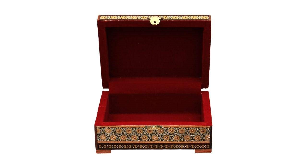 Boîte à bijoux Khatam modèle 70085-18, khatam kari, boîte à khatam, incrustation de khatam, incrustation de khatam