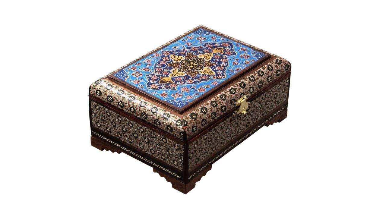 กล่องใส่เครื่องประดับ Khatam รุ่น 70198-5, ฝัง khatam, inlay box, inlaid box