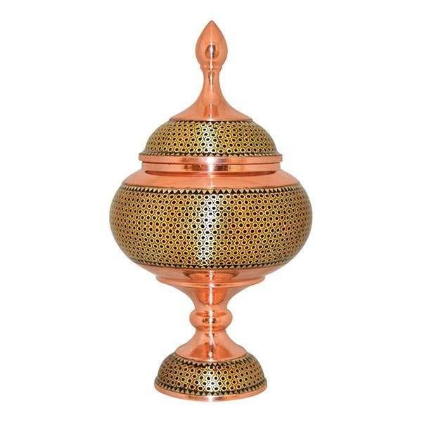 Handicraft Copper Container Khatam design Code 204,copper goods price,copper goods handmade,copper stuff