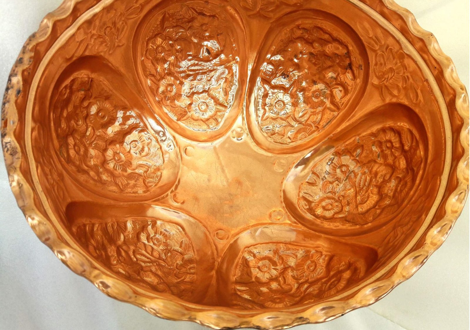 Handicraft Copper bowl Morgh And Gol Design Code 11,copper spoon,copper teapot,copper design