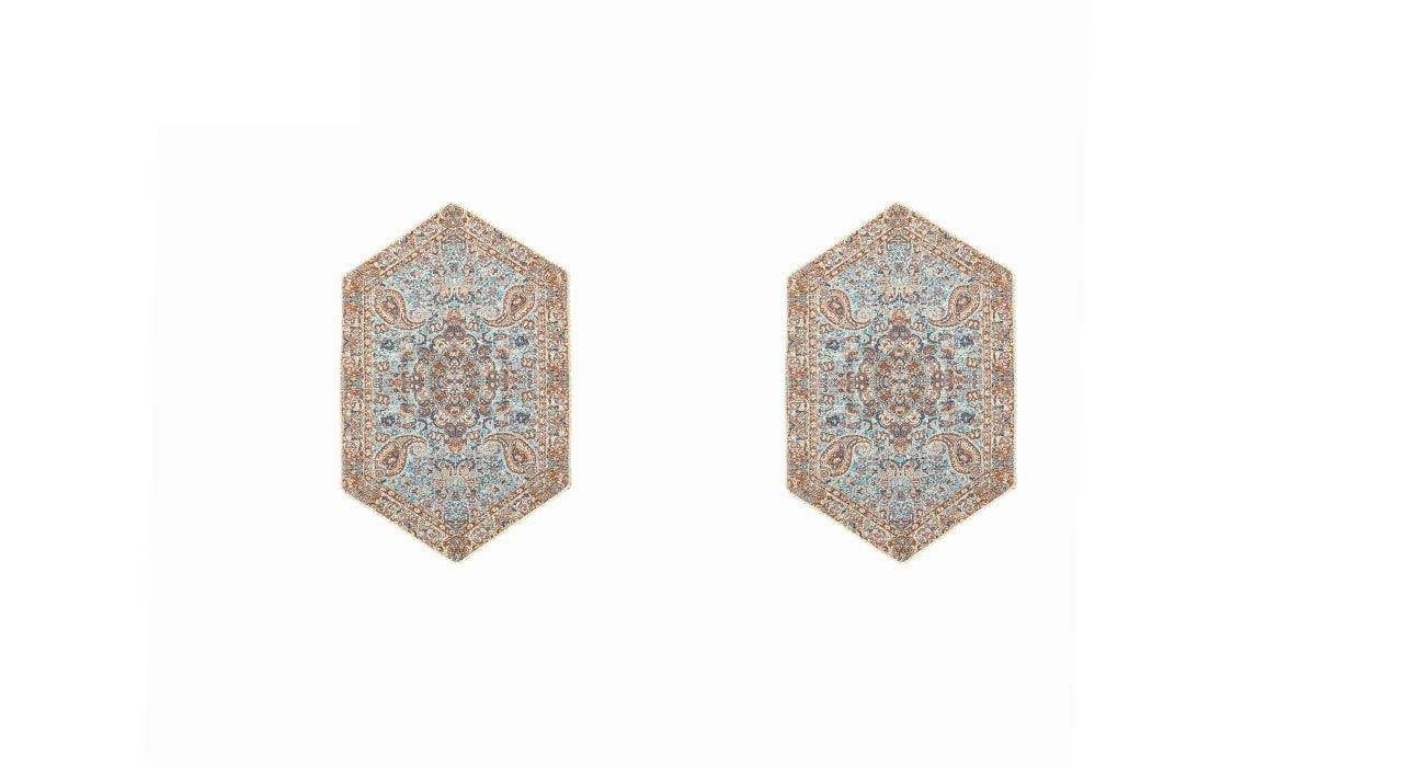 Handwoven Termeh seti 4 adet masa örtüsü modeli 104-12-5, Handwoven Termeh masa örtüsü, termeh dükkanı, termeh satın