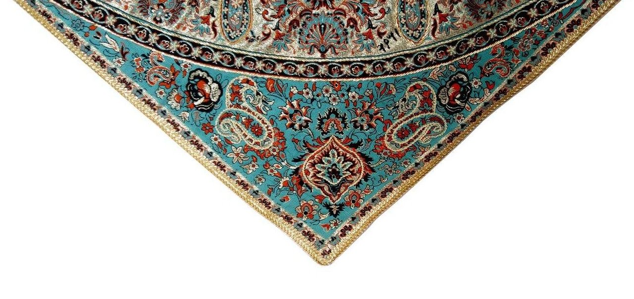 Toalha de mesa Termeh modelo handjoven sj101, toalha de mesa Termeh handwoven, termeh iraniano, toalha de mesa termeh