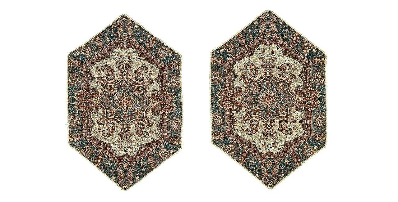 Set tovaglie Termeh tessute a mano 3 pezzi modello boteh jagheh codice 6, tovaglie Termeh tessute a mano, prezzo tessuti a mano