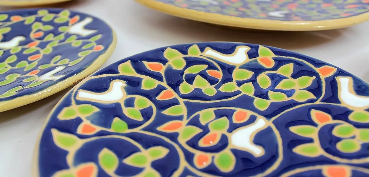 Handmade Pottery dish pichaki design Collection 7 pcs,Handmade Pottery dish,pottery dish,pottery glass