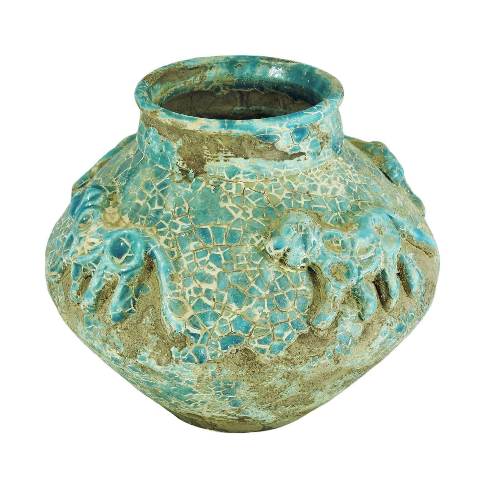 Handmade Pottery pot atigheh design code 7fb,Handmade Pottery pot,clay shopping,clay purchase
