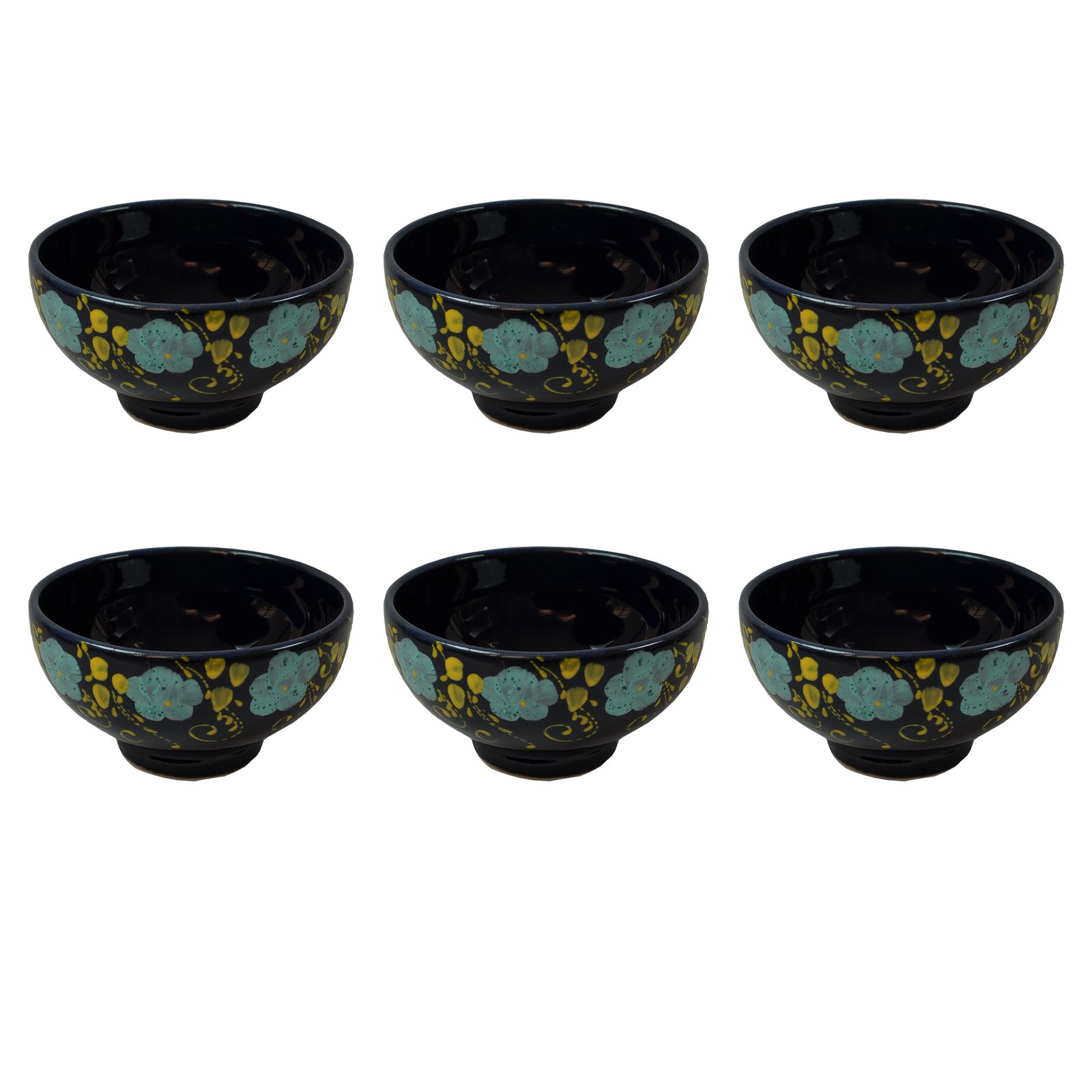 Handmade Pottery bowl code 1401009 Collection 6 pcs,Handmade Pottery bowl,clay bowl,clay shop,clay dish