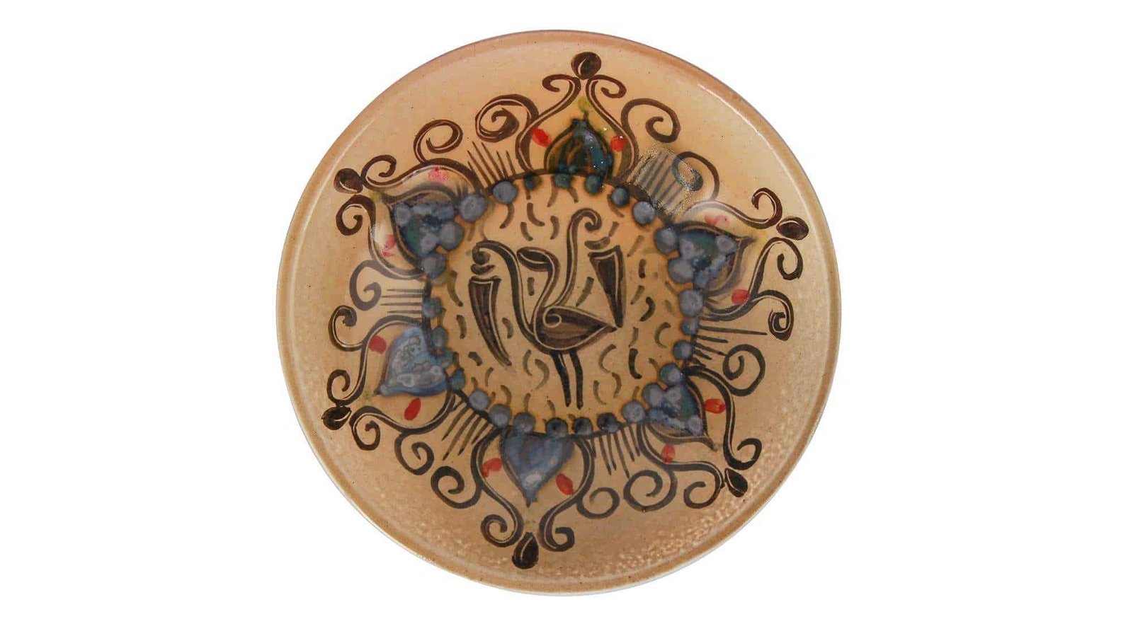 Handmade ceramic bowl gol and morgh design code 319006,Handmade ceramic bowl,purchase clay,clay price,handicrafts of clay