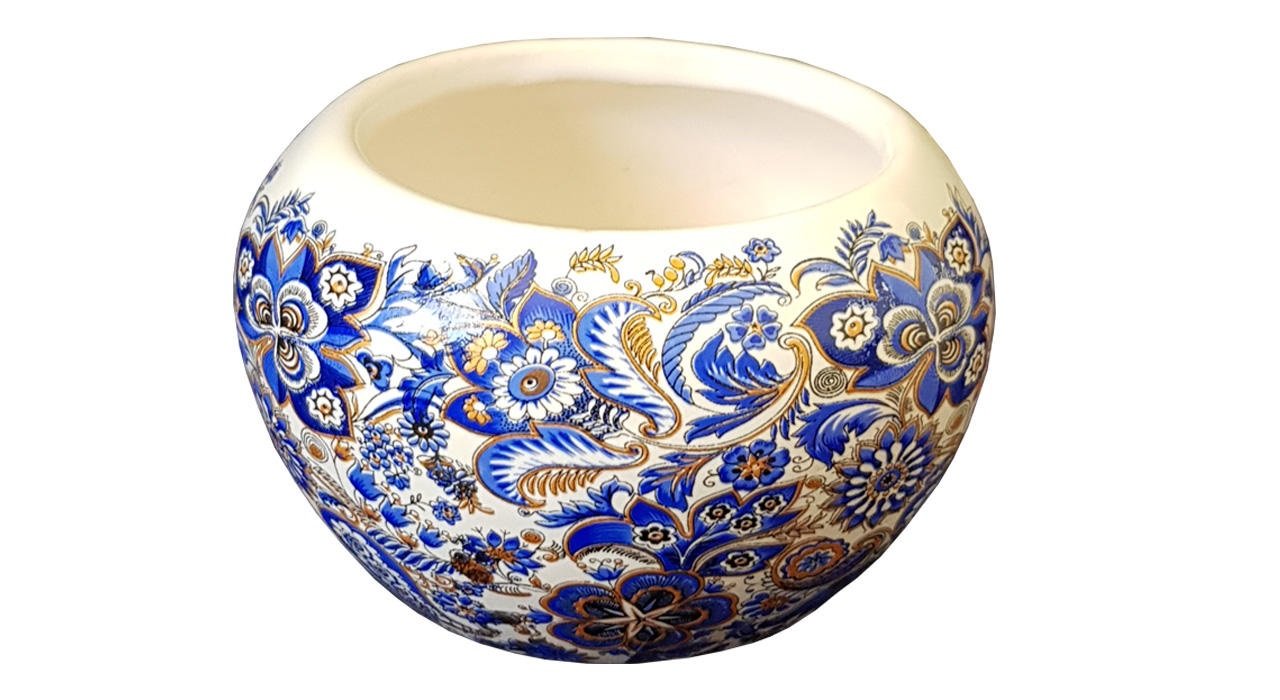 Handmade ceramic pot Gol boteh design code 194,Handmade ceramic pot,pottery sales,pottery exporter