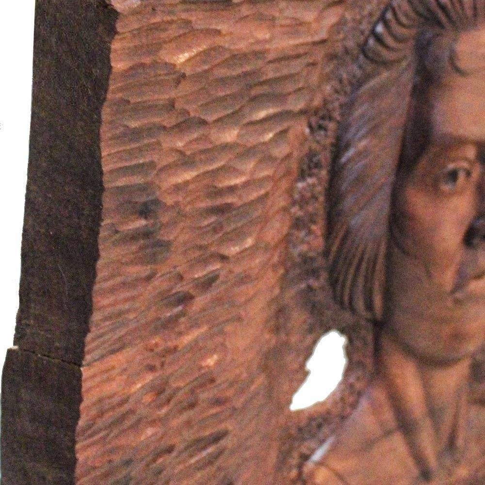Quadro de escultura em madeira artesanal afson Modelo, artesanal Escultura em madeira, venda Escultura em madeira artesanal, tradicional Escultura em madeira artesanal