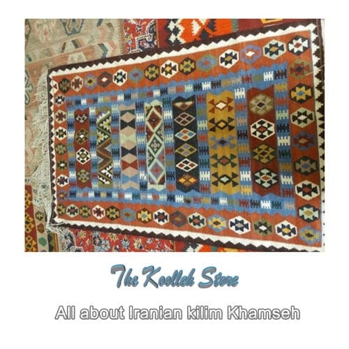 All about Iranian kilim Khamseh, Persian Khamseh Kilim, Klim weaving art, Iranian Klim weaving art, Rug, Koolleh magazine