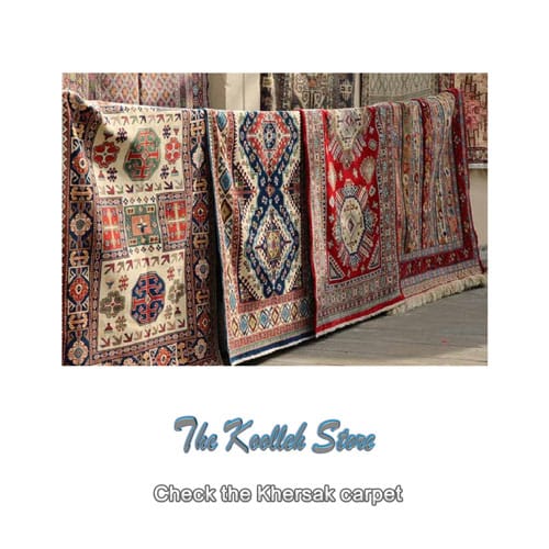 Check the Khersak carpet , Handmade Art, Khersak Handmade Carpet, Persian Carpet Art, Woven Carpet with Wool, Koolleh Magazine