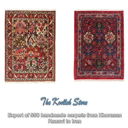 Export of 550 handmade carpets from Khorasan Razavi to Iran , Khorasan Razavi Handmade Carpet, Handmade Carpet, Handmade Art, Koolleh Site