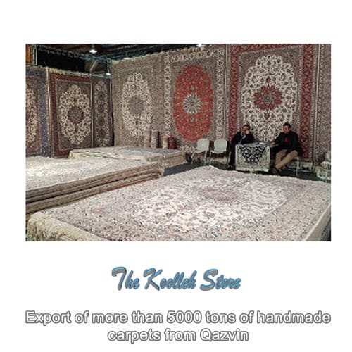 Export of more than 5,000 tons of handmade carpets from Qazvin , Qazvin handmade carpets, handmade carpets, handmade art, Koolleh site