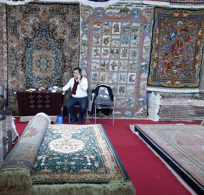 Photos from Hamedan handmade carpet exhibition in Iran , handmade carpets, tableau carpets, kilims and jajim