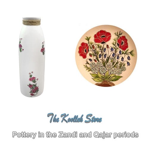 Pottery in the Zandi and Qajar periods , Pottery in the Qajar period, Pottery in the Zandieh period, Pottery, Handicrafts, Art of pottery, Pottery and ceramics