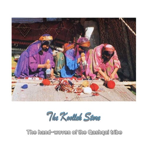 The hand-woven of the Qashqai tribe , Handmade art, handmade Qashqai tribe, Iranian carpet art, hand-woven, Koolleh magazine