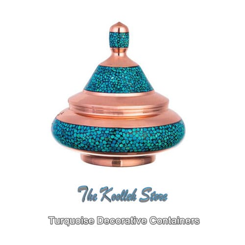 Turquoise Decorative Containers , The Art of Turquoise, Turquoise Beating Isfahan, Buying Turquoise, Price Turquoise, Buying Turquoise Pottery