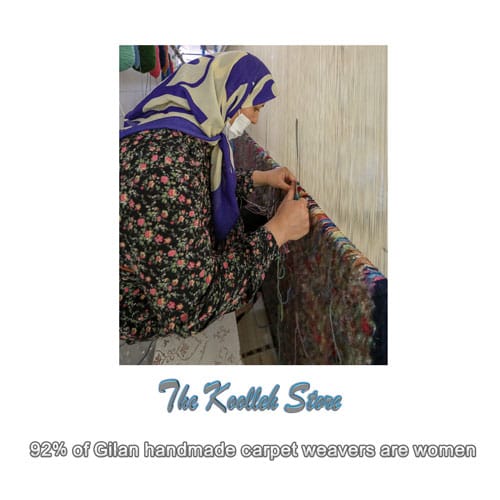 92% of Gilan handmade carpet weavers are women , Handmade carpets, specifications of handmade carpets, All silk carpets, Iranian carpets, Gilan handmade carpet weavers are women