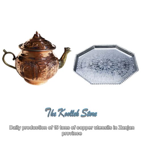 Daily production of 15 tons of copper utensils in Zanjan province , Production of copper dish types, Production of copper containers, Art of copper dishes, copper containers