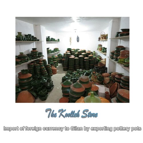 Import of foreign currency to Gilan by exporting pottery pots , Pottery, Handicrafts, Pottery Art, Exporting Pottery Pot, Iranian Pottery Art