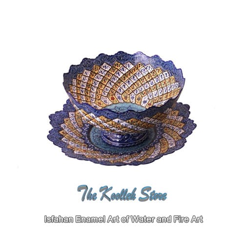 Isfahan Enamel Art of Water and Fire Art , Types of enameling, What is enameling, Enameling art, Isfahan enameling art
