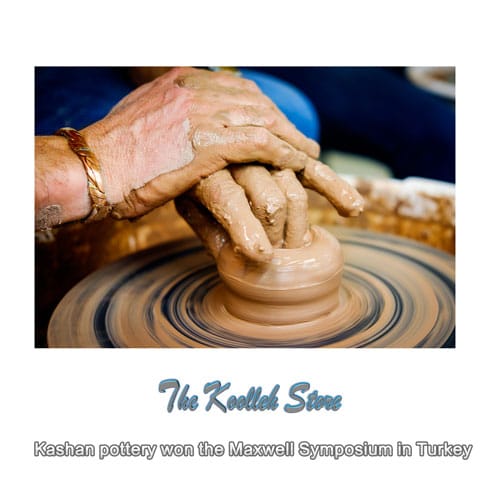 Kashani pottery won the Maxwell Symposium in Turkey , Pottery, Handicrafts, Pottery Art, Kashan Pottery, Pottery Export