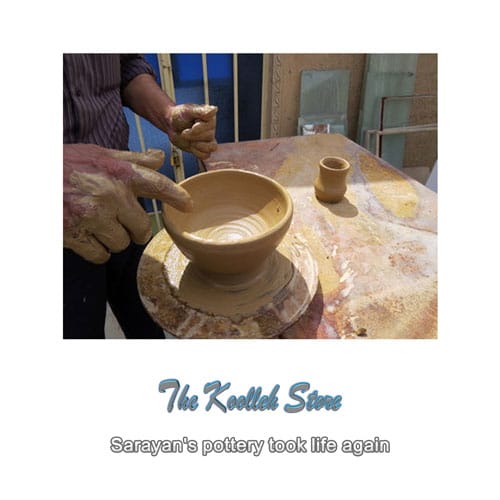 Sarayan's pottery took life again, How to make pottery dish, pottery, handicrafts, pottery art, pottery and ceramics, Sarayan pottery art