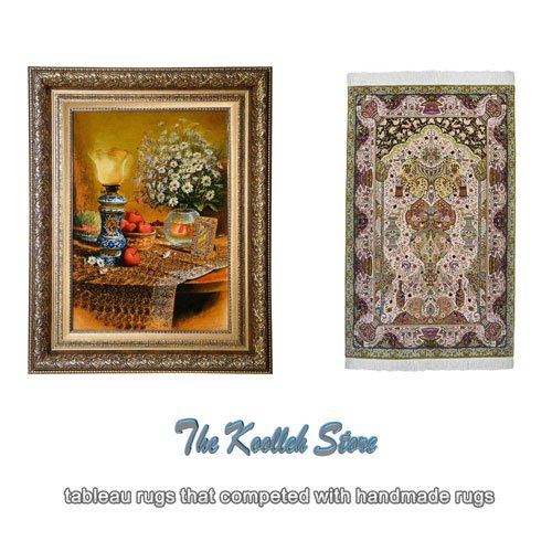 tableau rugs that competed with handmade rugs , tableau carpet, handmade carpet production, handmade art, handmade carpet, handmade carpets