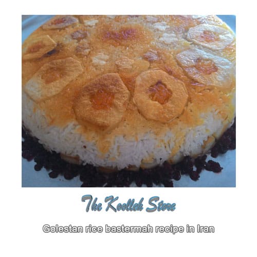 Golestan rice bastermah recipe in Iran, Cooking, how to prepare local food, how to prepare stew, stew, local persian bread, local persian dessert, kuku local persian