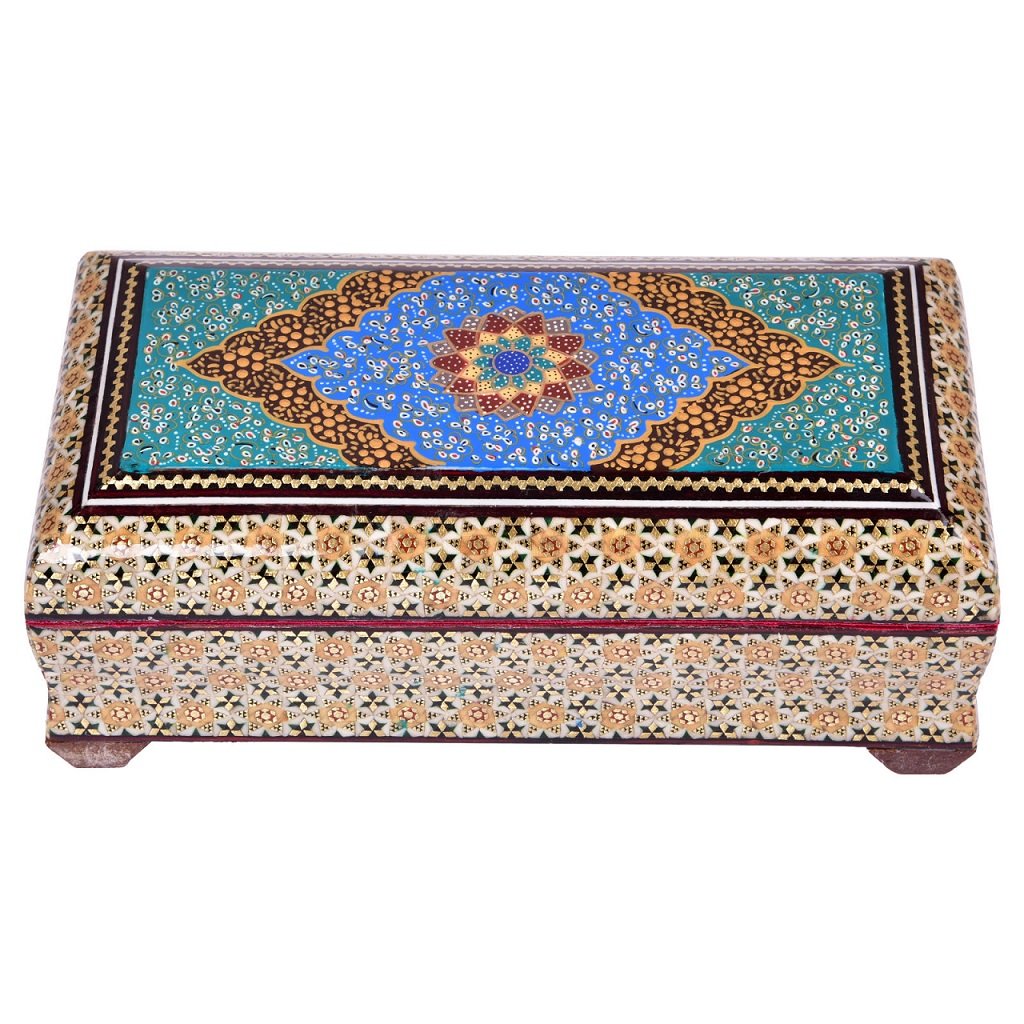 Khatam Jewelry box Shokoofeh design code A2011 , Khatam box, Inlaid, Khatam Jewelry box, Khatam