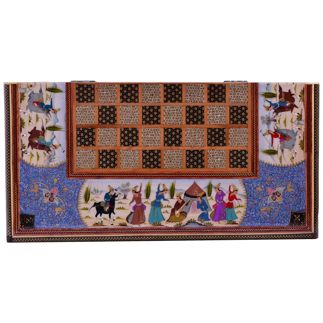 Khatam Chessboard Miniature Design Code shba5050 , Khatam chess, Inlaid, Khatam Chess and Backgammon, Khatam