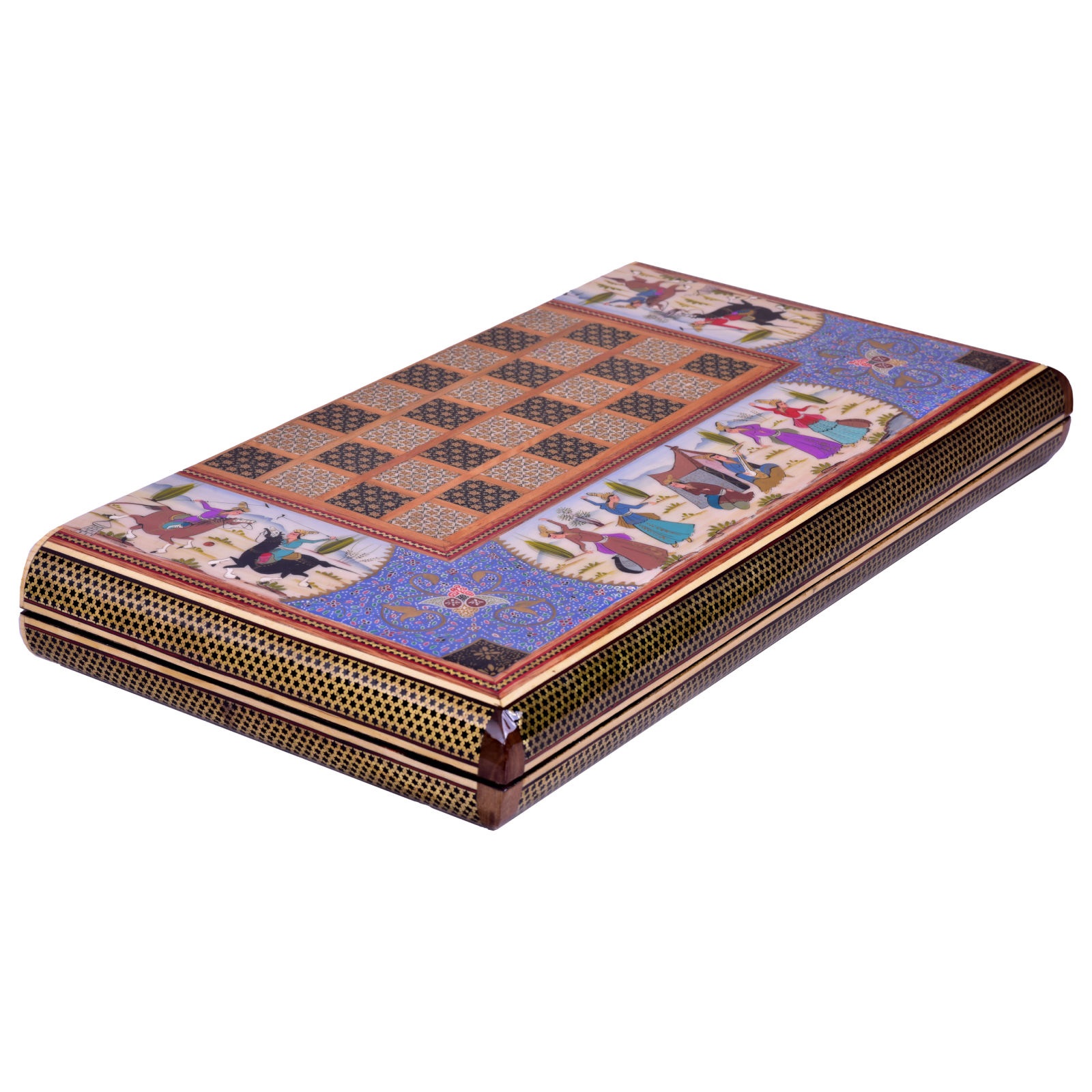 Khatam Chessboard Miniature Design Code shba5050 , Khatam chess, Inlaid, Khatam Chess and Backgammon, Khatam