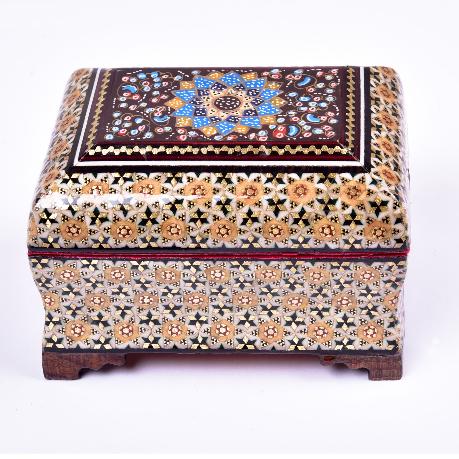 Khatam Jewelry box Aflak Design Code GHT1108 , Khatam box, Inlaid, Khatam Jewelry box, Khatam