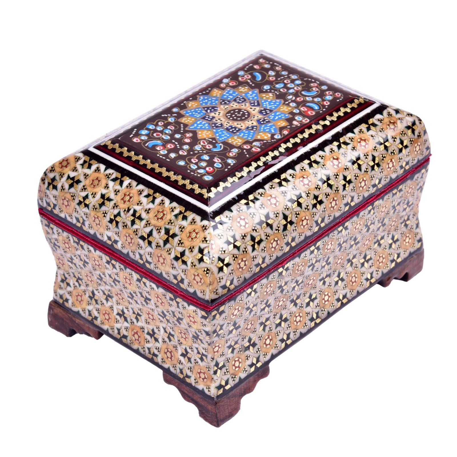 Khatam Jewelry box Aflak Design Code GHT1108 , Khatam box, Inlaid, Khatam Jewelry box, Khatam