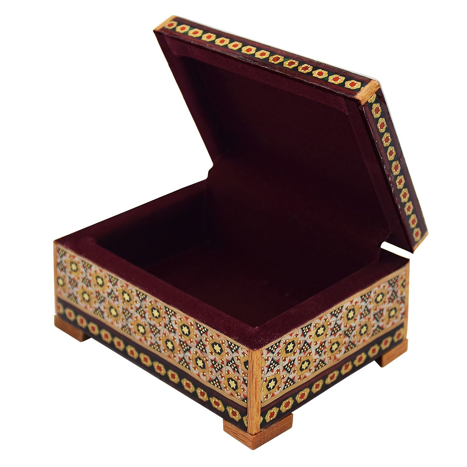 Khatam Jewelry box Chogan design code 484 , Khatam box, Inlaid, Khatam Jewelry box, Khatam