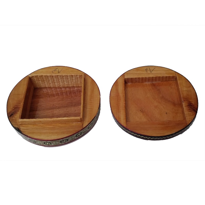 Khatam Jewelry box Circular model code 33 , Khatam box, Inlaid, Khatam Jewelry box, Khatam
