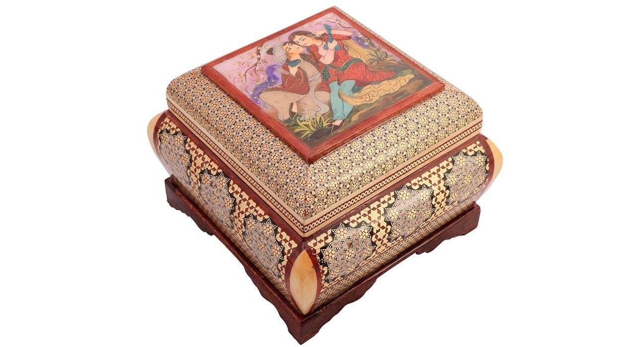 Khatam Jewelry box Code 1039 , Khatam box, Inlaid, Khatam Jewelry box, Khatam