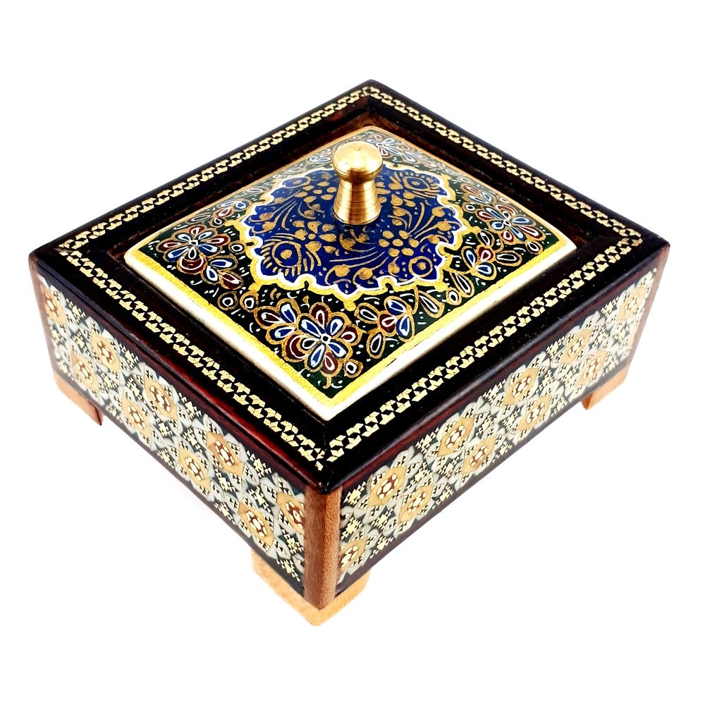 Khatam Jewelry box tazhib design venon model code A14 , Khatam box, Inlaid, Khatam Jewelry box, Khatam