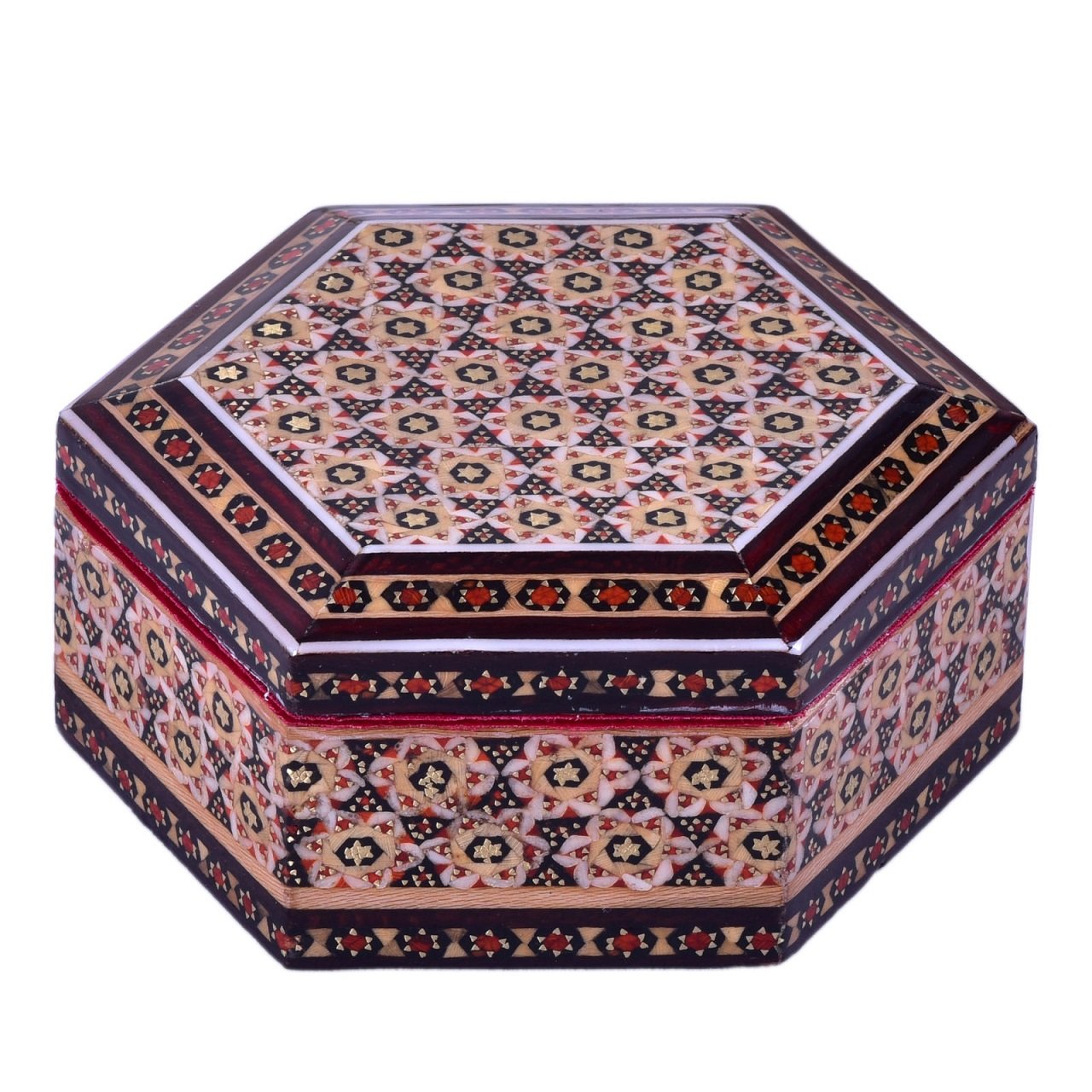 Khatam Jewelry box tazhib model code 1212 , Khatam box, Inlaid, Khatam Jewelry box, Khatam